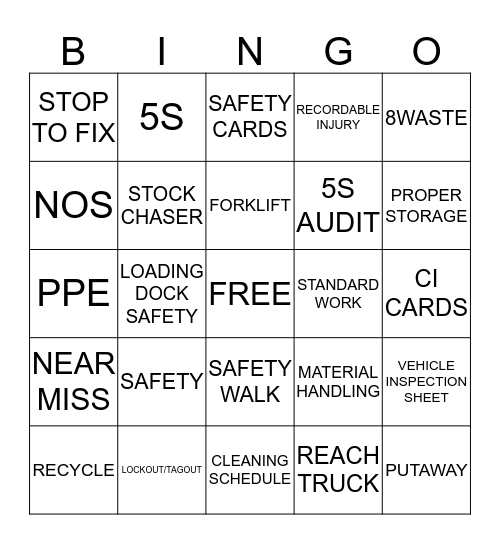 Bingo Card