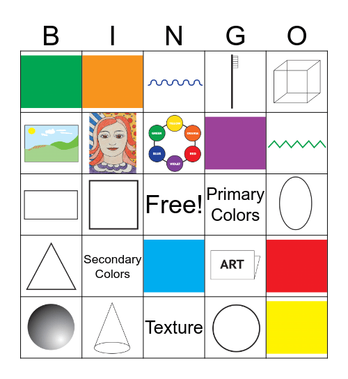 Art Bingo!!! Bingo Card