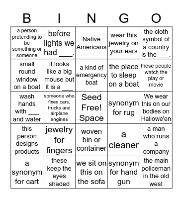 SM5b Units 5-9 Bingo Card