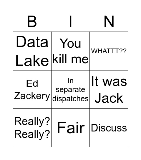 Joel Rogers Bingo Card