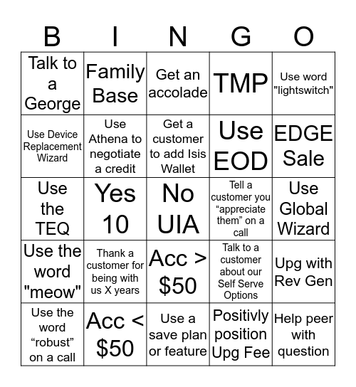 ABC Bingo! Bingo Card