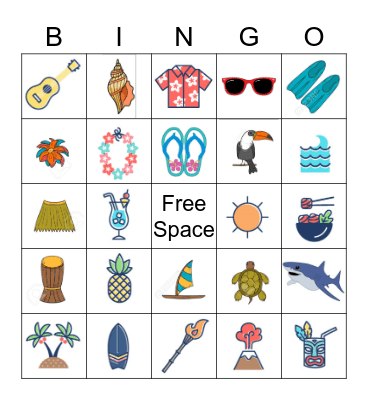 ALOHA BINGO Card