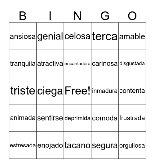 Miau Bingo Card