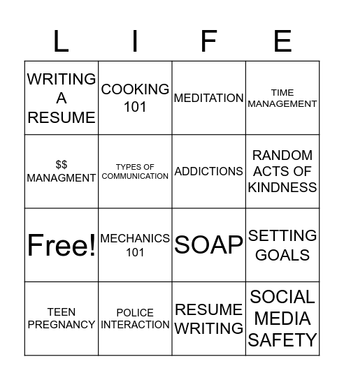 Bingo Card