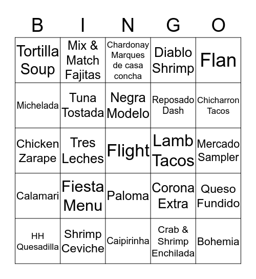 Bodacious Bingo BRO'S! Bingo Card