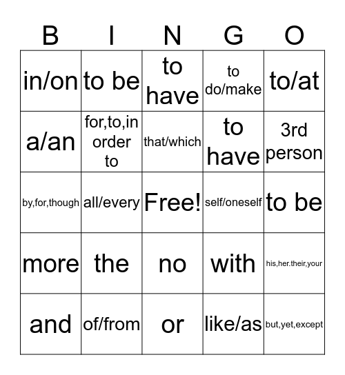 Charleane's Bingo Card Bingo Card