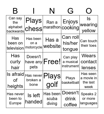 Turner & Townsend Consultant Workshop Bingo Card