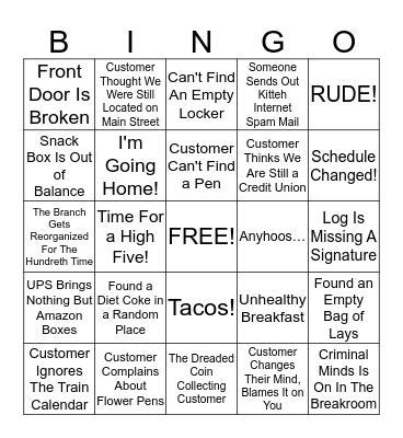 GVO BINGO Card