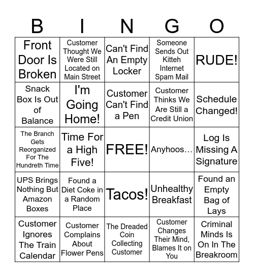 GVO BINGO Card
