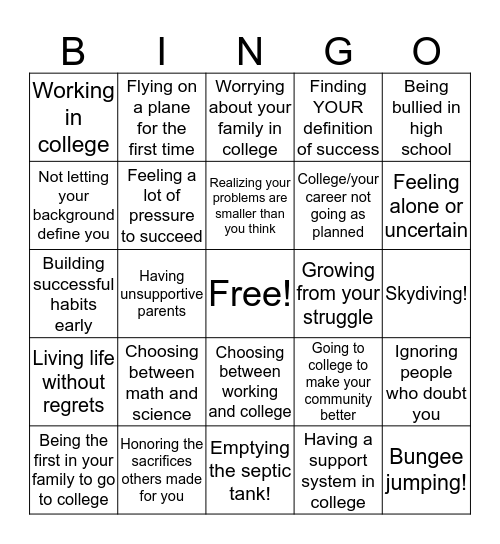 Documentary Bingo! Bingo Card