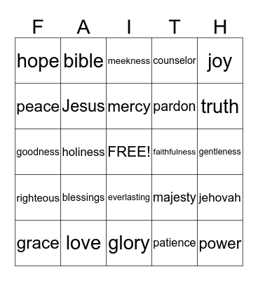 Bingo Card
