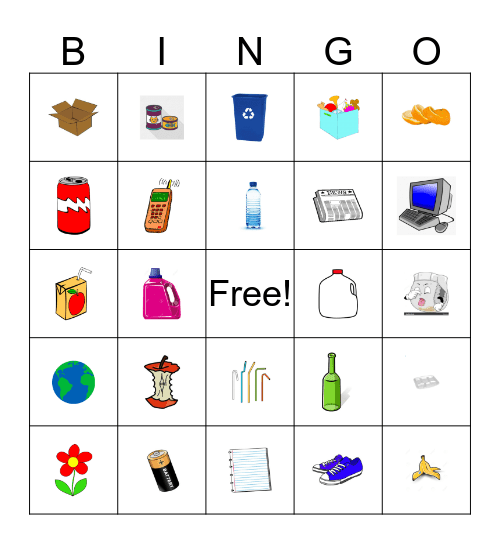 Recycle Bingo Card