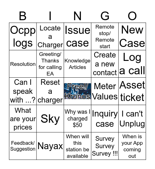 Electify Bingo ! Bingo Card