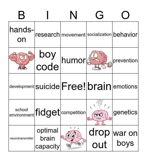 HOW BOYS LEARN Bingo Card