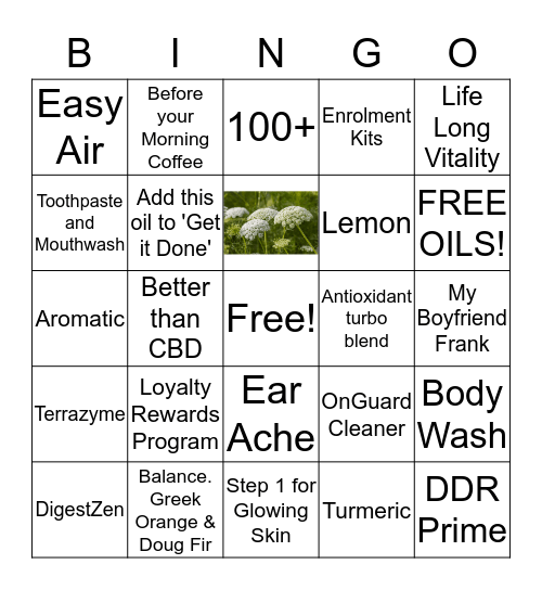 Wine and Wellness BINGO Card