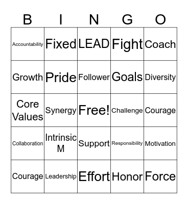 Buzzword Bingo Card