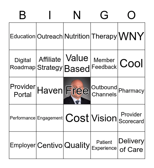 IH BINGO - Day 1 Bingo Card