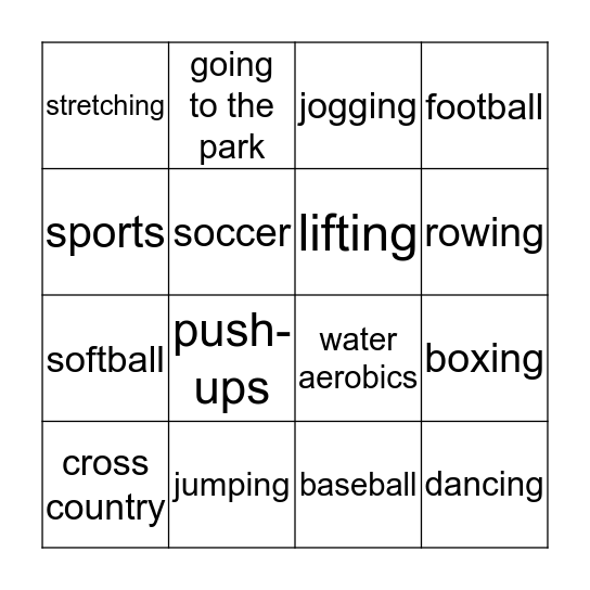 Bingo Card