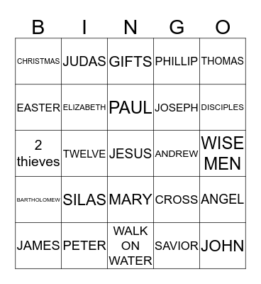 JINGO Bingo Card
