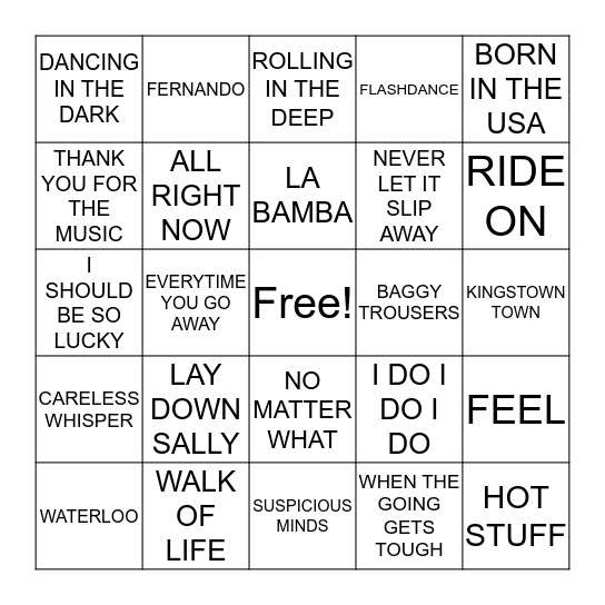 HAPPY WEEKEND Bingo Card