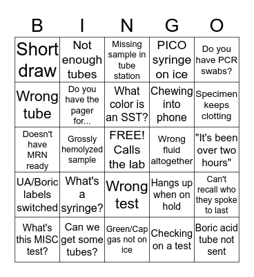 SP1 Bingo Card