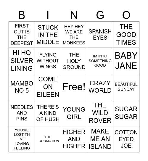 BEST OF LUCK Bingo Card