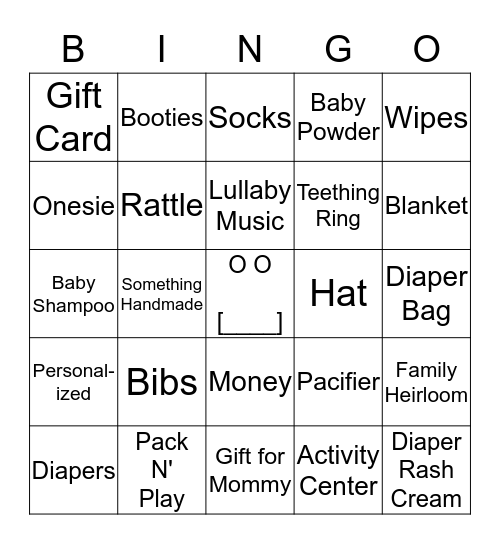 BABY SHOWER BINGO Card