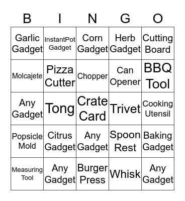 Memorial Day Weekend Bingo Card