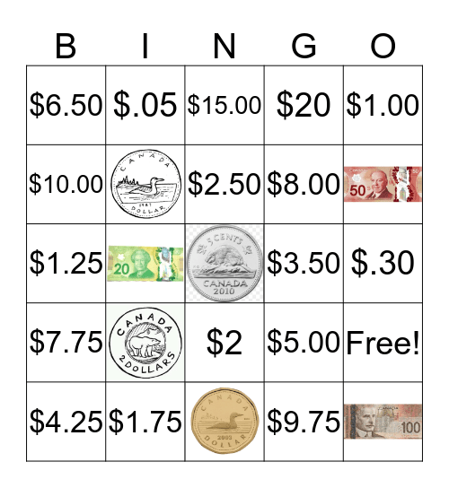 canadian-money-bingo-card