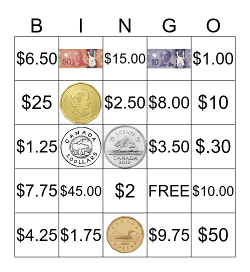 canadian-money-bingo-card