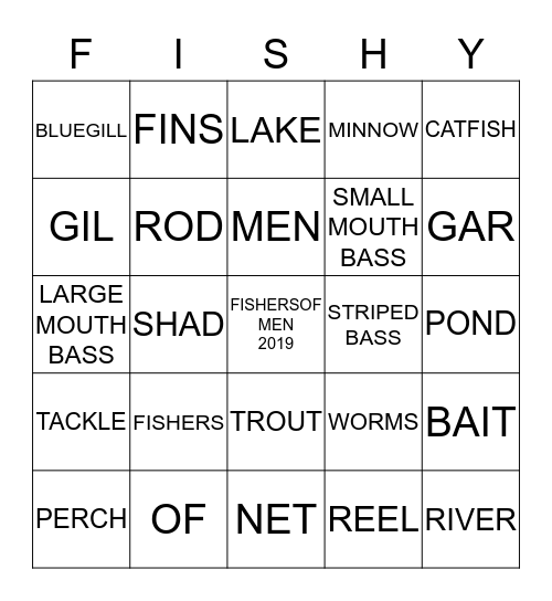 FISHERS OF MEN 2019 Bingo Card