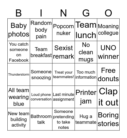 Have a nice week  Bingo Card