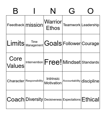 Buzzword Bingo Card