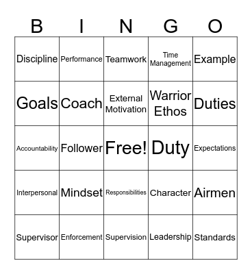 Buzzword Bingo Card