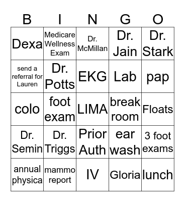 Race to Excellence Bingo Card