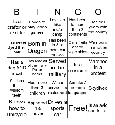 In It Together Bingo! Bingo Card