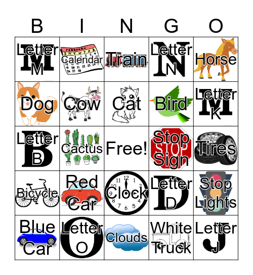 What do I see Bingo Card