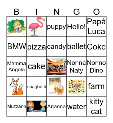 Happy birthday, Leonardo! Bingo Card