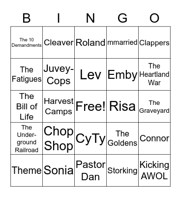 Unwind BINGO  B Bingo Card