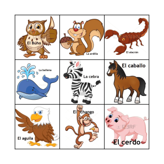 Lotería 1 Bingo Card