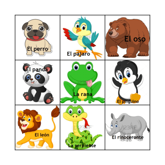 Lotería 3 Bingo Card