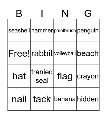 Beach volleyball Bingo Card