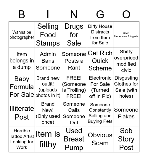 High Desert Deals  Bingo Card