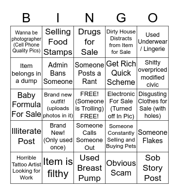 High Desert Deals  Bingo Card