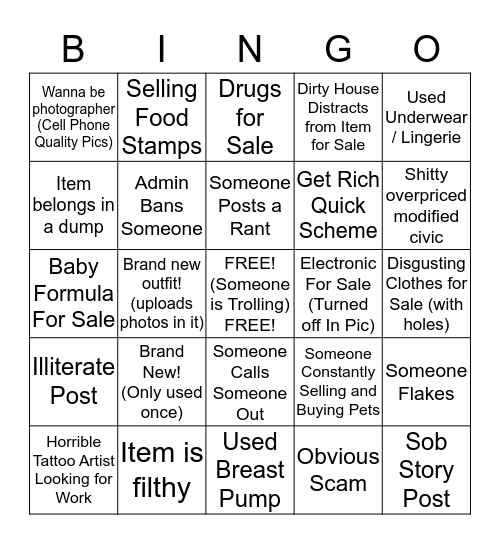 High Desert Deals  Bingo Card