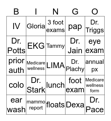 Race to Excellence Bingo Card