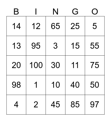 Hawa Punya Bingo Card