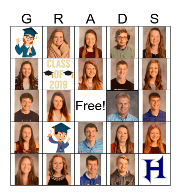 Graduation Bingo Card