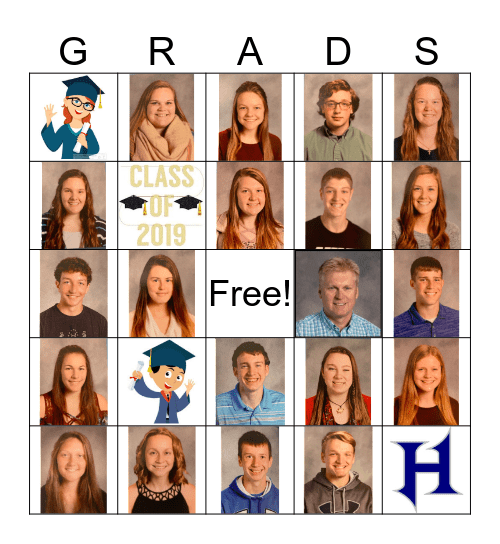 Graduation Bingo Card