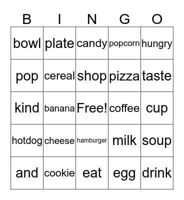 Lesson 7 Bingo Card